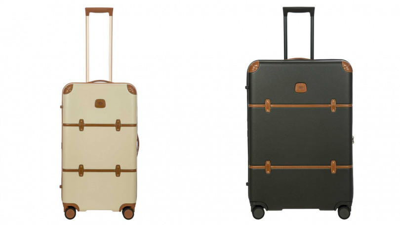 BRIC'S Bellagio Trunk 拉鍊拉桿箱_29吋米白／25,800元，Bellagio拉鍊拉桿箱_30吋橄欖綠／24,800元（圖／品牌提供）
