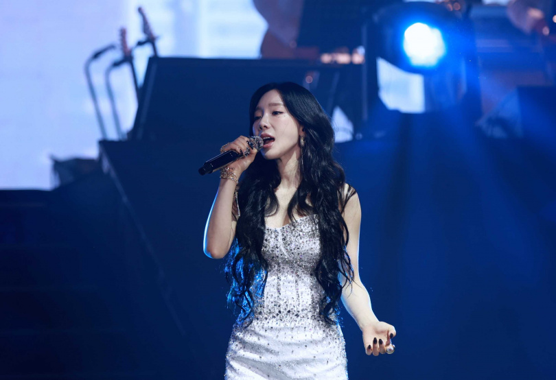 泰妍今日降臨大巨蛋，創下國外歌手第一人的紀錄。（圖／讀者提供）