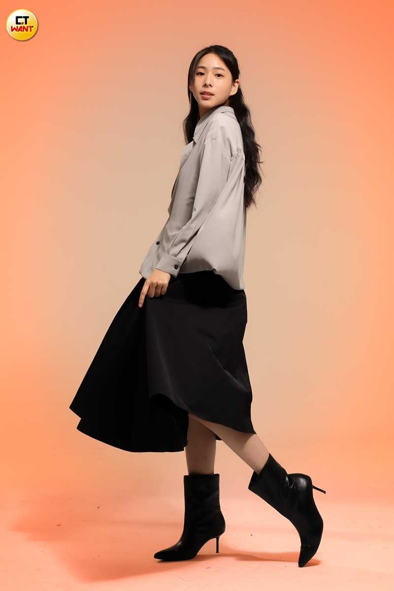 24歲的袁漠遙很知道自己想要什麼，並且默默努力達成。（圖／林士傑攝）