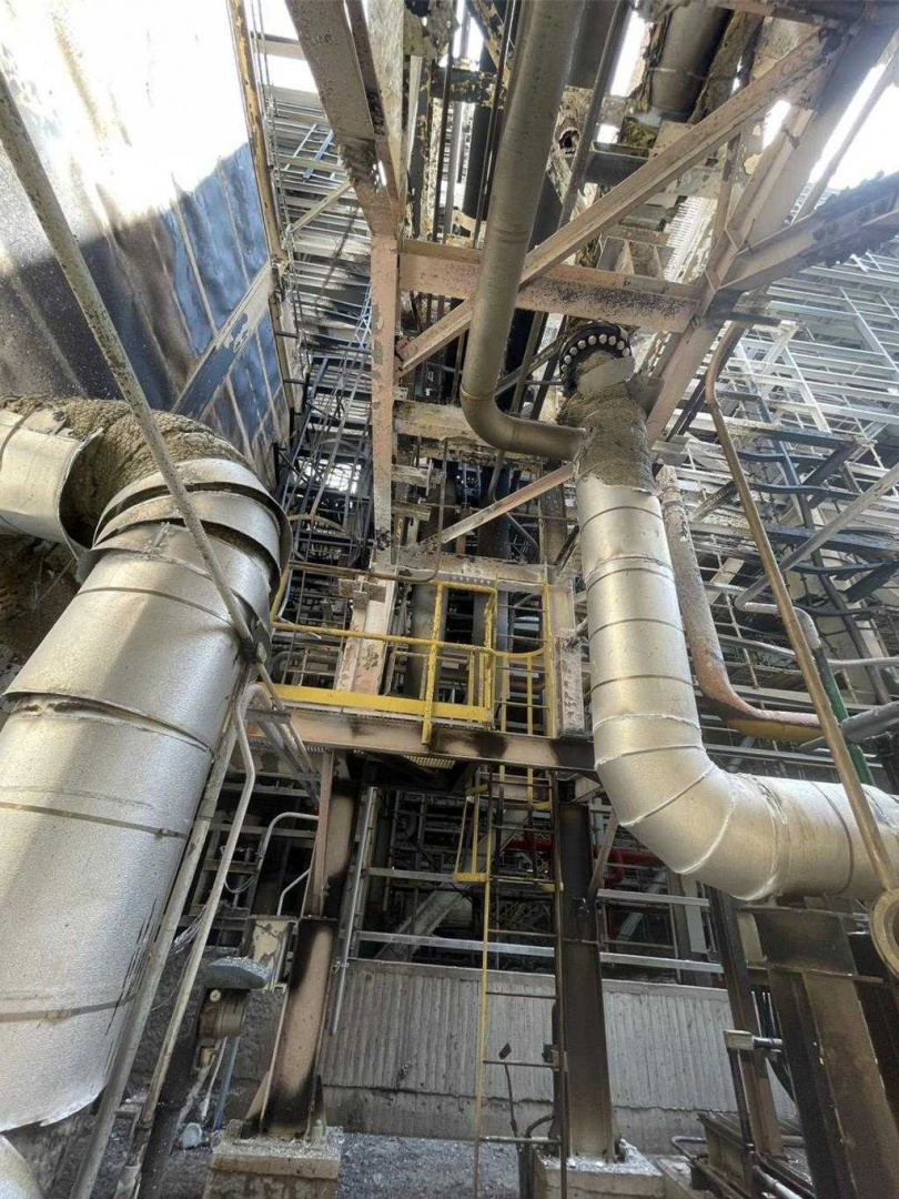 台電調查團隊今（10）日初步判定天然氣洩漏點為新2-2號氣渦輪機天然氣加熱器下游管線「法蘭」，後續將進一步深入檢視法蘭洩漏的具體原因。（圖／台電提供）