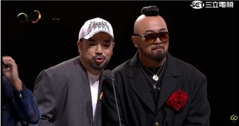 Kid、蔡昌憲、阿達、美麗本人擔任生活風格類獎項頒獎人,台上互動笑料不斷。(圖/翻攝自YT,金鐘獎 Golden Bell Awards)