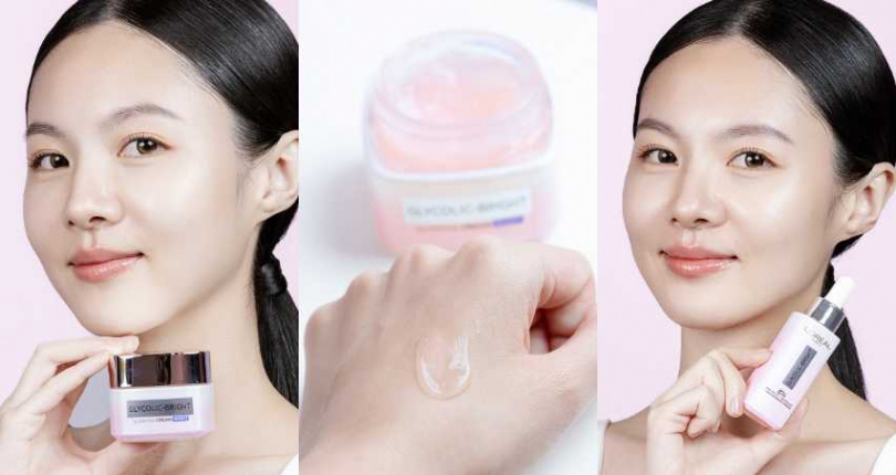 巴黎萊雅 淨亮白激光微晶水凝霜 50ml / 939元、淨亮白MELA淡斑精華#淨亮小粉瓶  30ml／1,399元（圖／品牌提供）