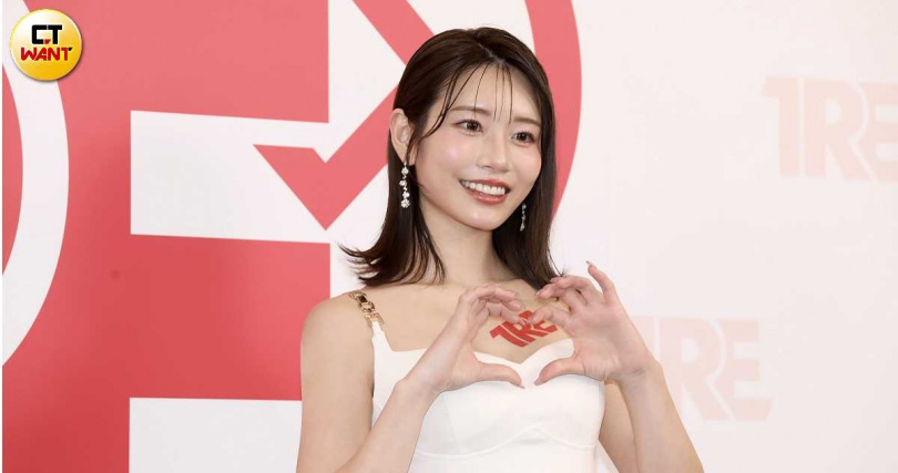 行程滿檔的河北彩花,活動前還特地前往韓國保養。(圖/侯世駿攝)
