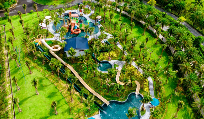 「熱帶雨林水上樂園」。（圖／金蘭麗笙度假村提供）