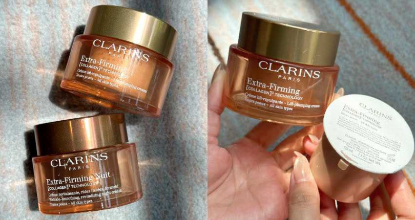 煥顏緊緻膠原日霜(補充瓶) /3,050元、煥顏緊緻膠原晚霜(補充瓶) /3,200元(圖/廖怡婷攝)