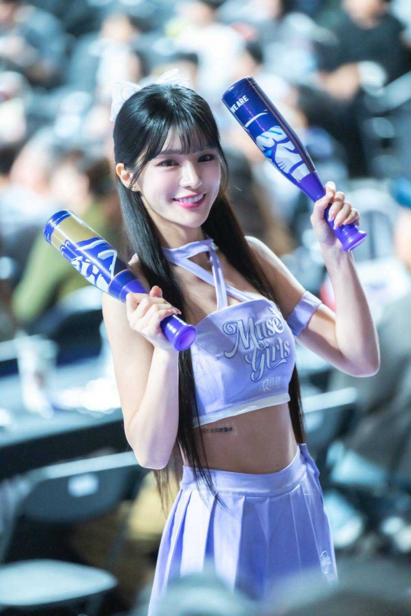 樂天女孩初代女神林岱縈今年首次從棒球啦啦隊轉戰籃球舞台。(圖/杰斯汀整合行銷提供)