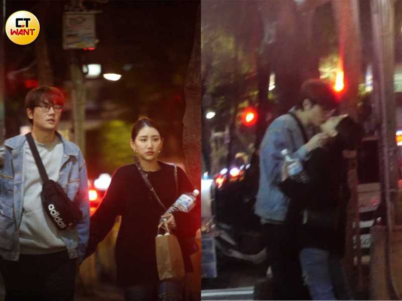 本刊曾直擊小玉與「卡卡」胡尹霏在大街上熱吻。（圖／本刊攝影組）