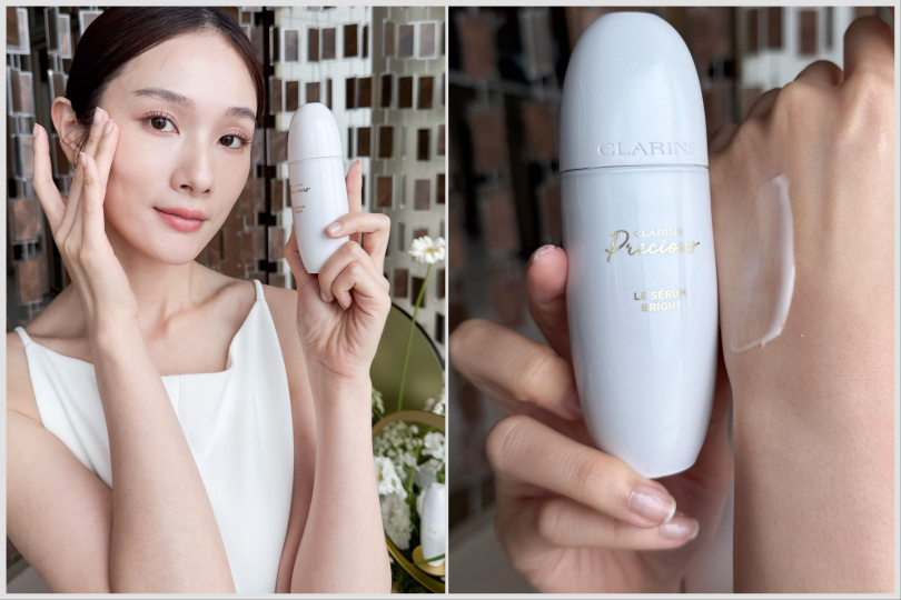 克蘭詩至臻凝時月神花光燦修護精華30ml／14,000元。（圖/tingting攝）