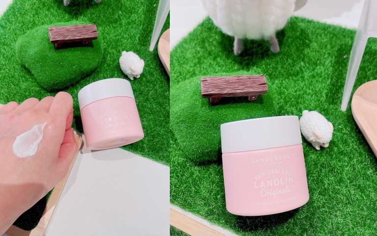 大家試用過都保濕度很棒的經典款LANOCRÈME 蘭儂羊毛脂保濕乳霜。(圖/黃筱婷攝)