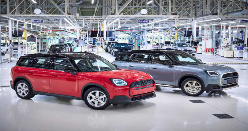 全新MINI Countryman純電休旅於Plant Leipzig德國萊比錫工廠打造，融合創新製造技術與高效能電池，展現MINI邁向綠色未來的決心（圖／汎德股份有限公司提供）。