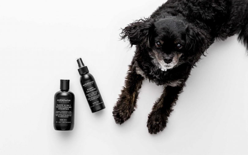 smith&burton幼犬柔護2合1洗毛精(犬適用)250ml／800元、幼犬抗菌護毛噴霧125ml／750元（圖／品牌提供）