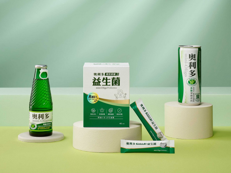 奧利多致力於打造健康配方飲品，最新推出奧利多暢效寡醣益生菌。（圖／金車奧利多提供）