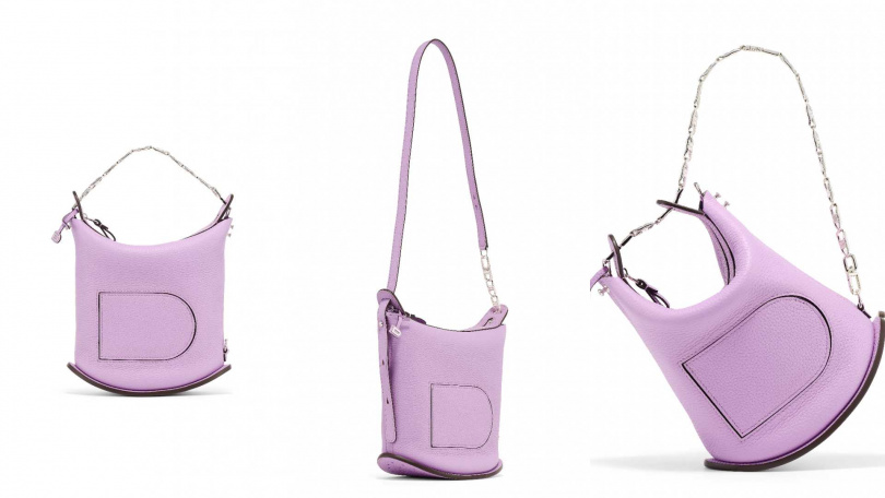 Delvaux Pin Twist 棉花糖紫色手袋（圖／品牌提供）