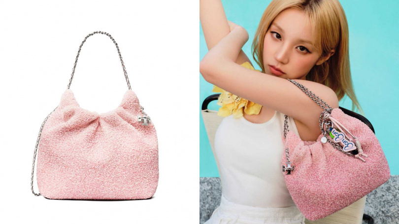 TORY BURCH x BonBon Fleming 迷你裝飾束口包／26,700元（圖／品牌提供）