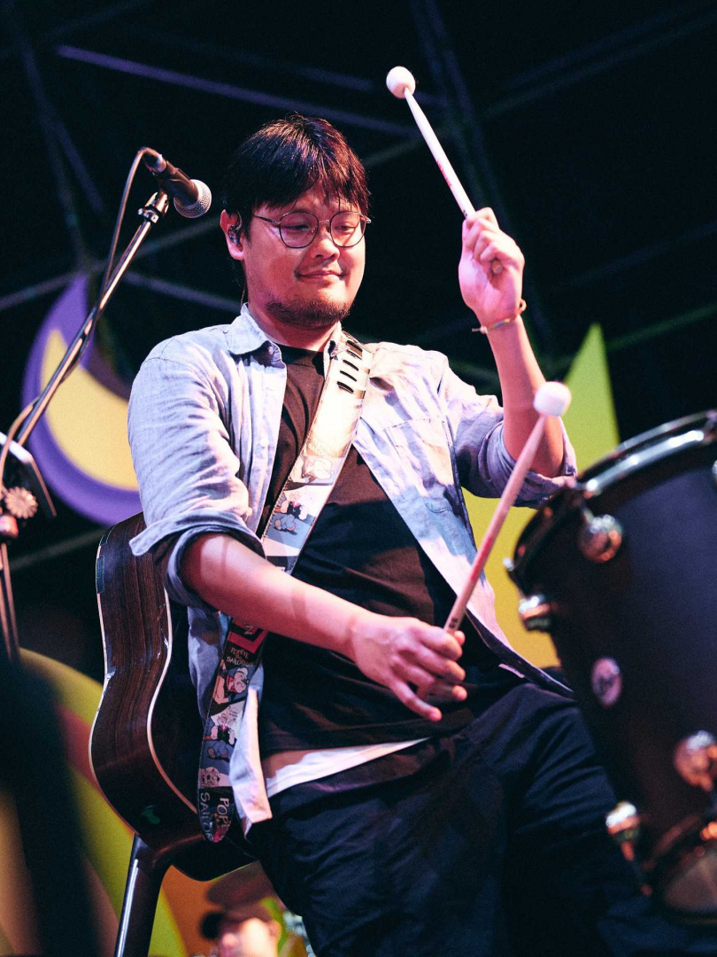 蘇打綠阿福相當欣賞鹿洐人。(圖/翻攝自阿福臉書)