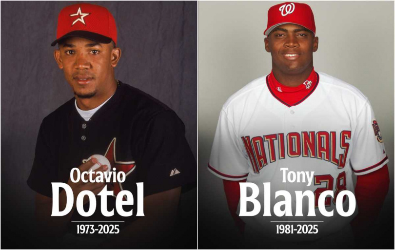 多特爾與布蘭科。（圖／翻攝X／MLB）