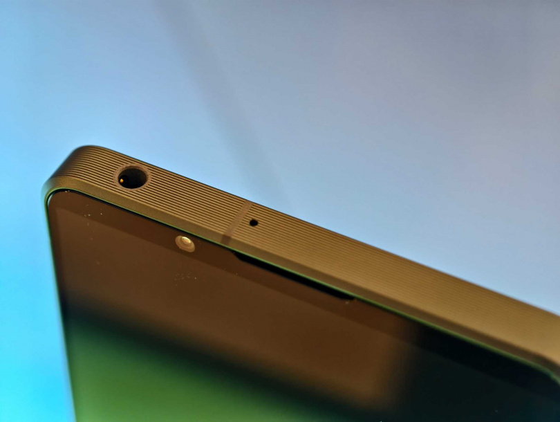 3.5mm音源孔。（圖／廖梓翔攝）