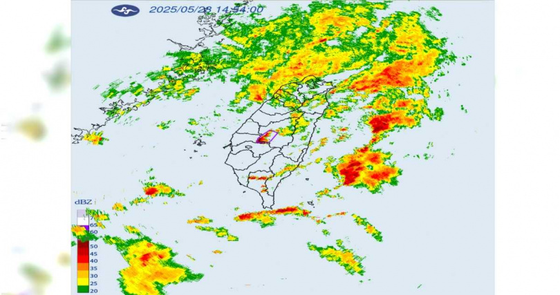 氣象署發布大雷雨即時訊息。（圖／翻攝自氣象署官網）