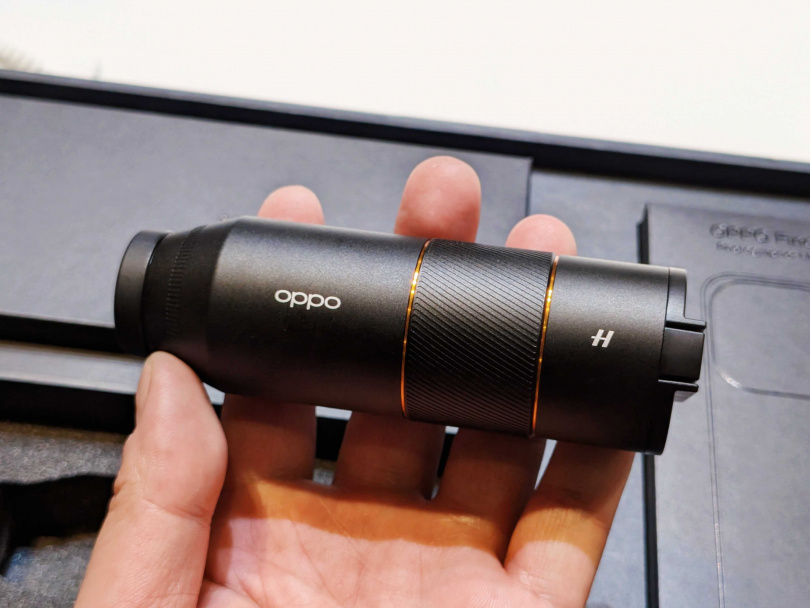 OPPO哈蘇專業增距鏡。（圖／廖梓翔攝）