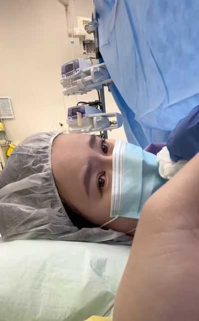 黃翠如生產畫面。（圖／翻攝自黃翠如IG）