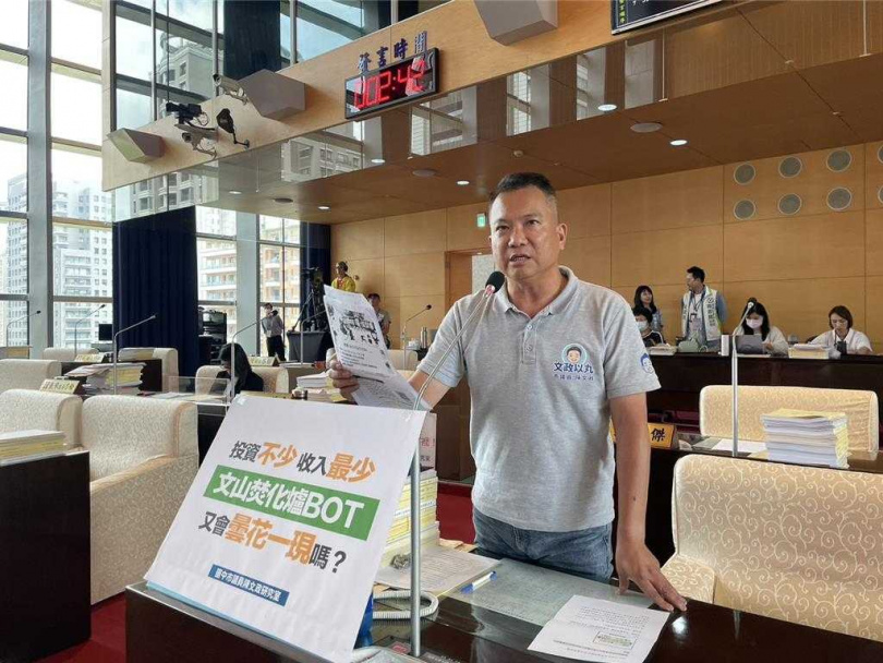 國民黨議員陳文政表示，中央擬修正《再生能源發展條例》，垃圾焚化發電收入恐由每度3.9元降至2.6元，呼籲中央審慎修法。（陳文政提供）