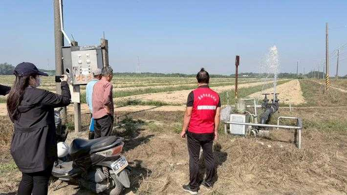 官田水資源回收中心回收水取水口。(圖/臺南市政府提供)