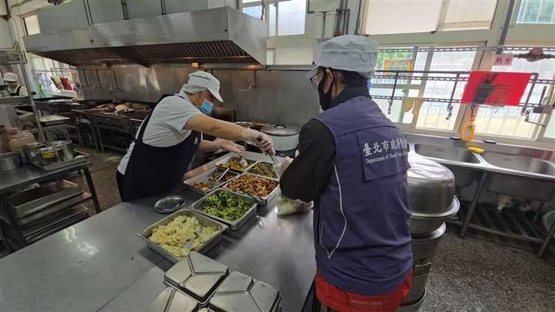 目前連大莊在北市的校園供餐場域已全數稽查完畢。（圖／台北市政府提供）