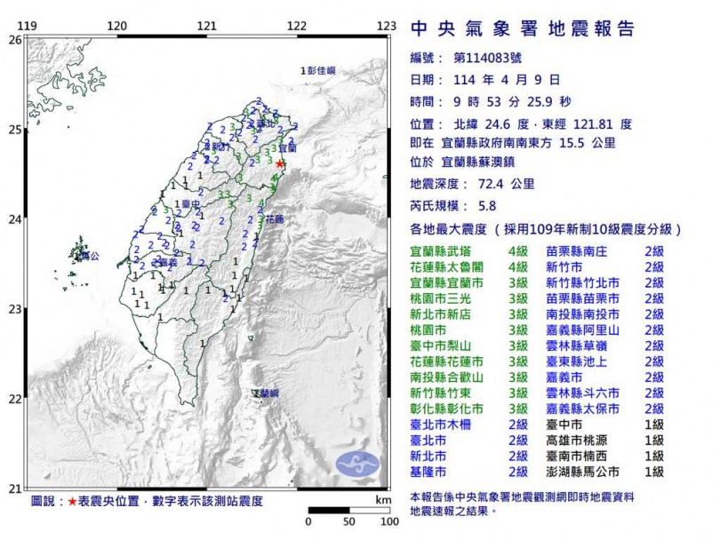 （圖／中央氣象署提供）