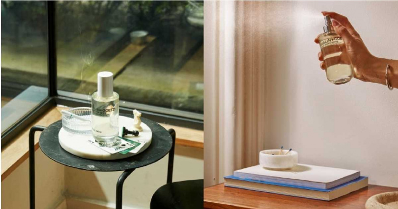 鼠尾草、尤加利與雪松的草本清香，為空間帶來潔淨澄清的能量，像是替心靈進行一場大掃除。(MALIN+GOETZ) 鼠尾草香氛空間噴霧 147ml / 1,900元（圖／品牌提供、黃筱婷攝）