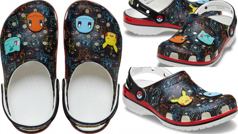 寶可夢印花經典克駱格／2,480元，大童／1,980元，小童／1,680元（圖／品牌提供）