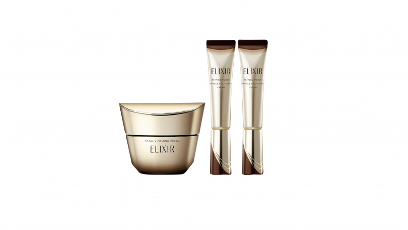 Only SOGO-SHISEIDO東京櫃A醇超能緊V組。買怡麗絲爾膠原A醇超能撫紋精華15g(正貨)x2、贈怡麗絲爾膠原V澎潤霜50ml(正貨)。價值7,400元，優惠價3,600元。限量20組。（圖／業者提供）