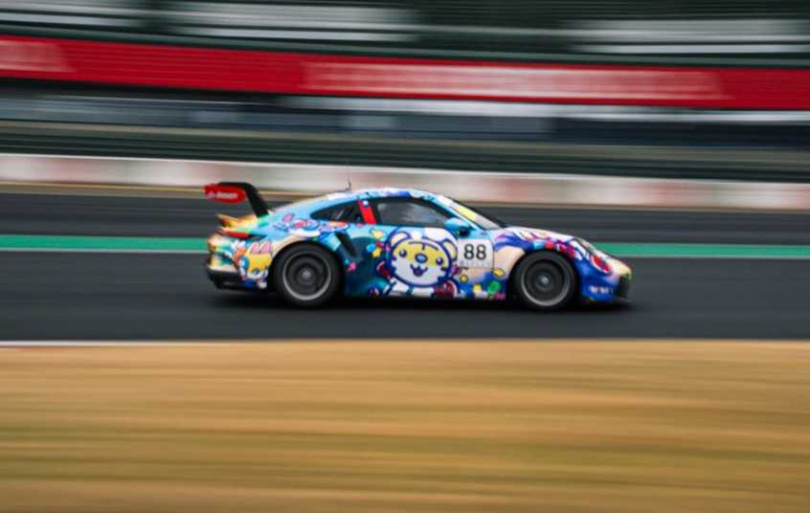 台灣車手Tiger Wu的賽車相當可愛。（圖／翻攝自IG／porschecarreracupjapan）