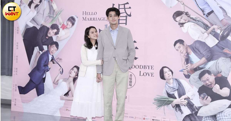 李玉璽跟項婕如二度搭檔，在《婚內失戀》詮釋結婚五年的夫妻。（圖／侯世駿攝）