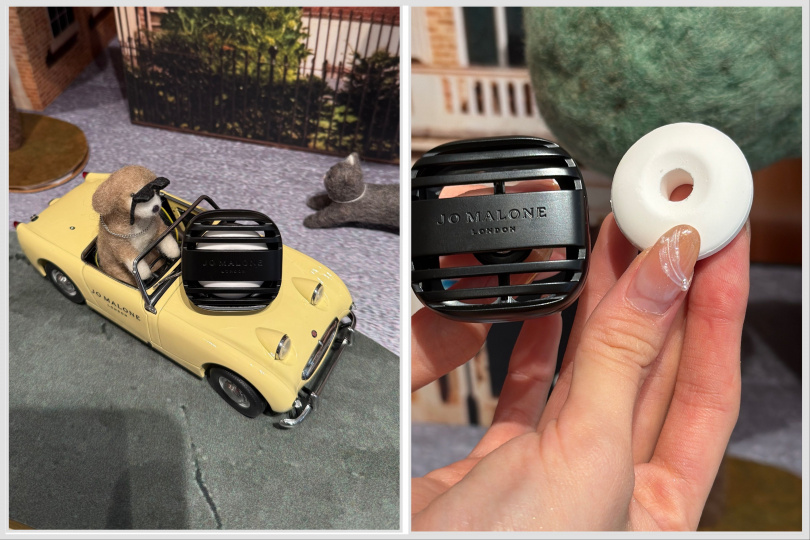 Jo Malone London 車用擴香盒 / 2,000元、車用擴香蕊心 / 2,350~2,900元。(圖/品牌提供)