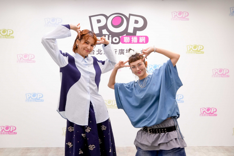 曾沛慈接受好友魏如昀訪問。（圖／POP Radio提供）