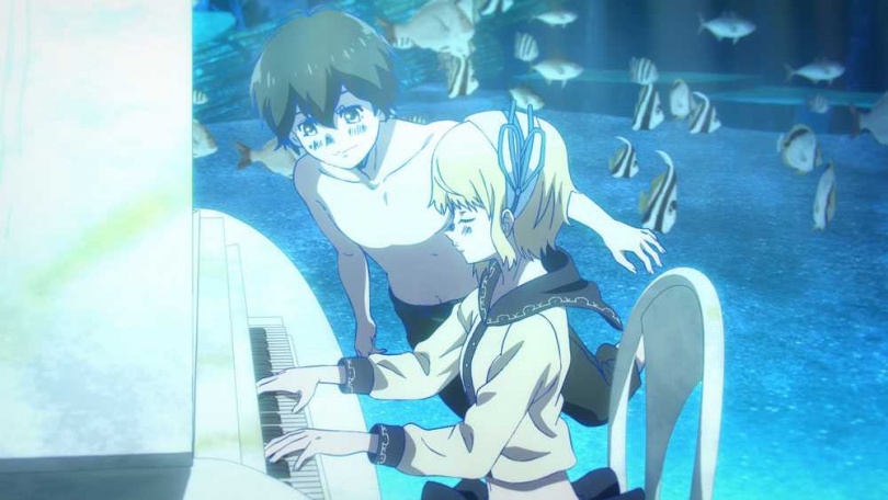 《人魚狂想曲》以海中鋼琴為引子，刻畫少年與人魚的戀曲。（圖／采昌國際多媒體提供）