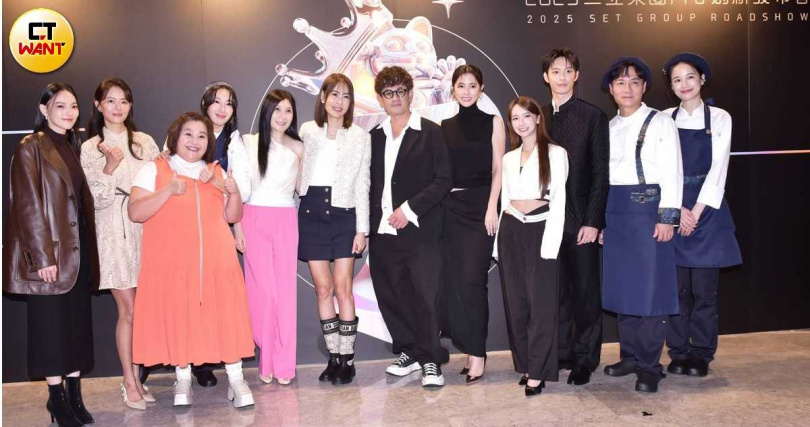 隋棠與賈永婕、陳隨意、千千今日一同出席三立電視「2025內容創新發布會」。(圖/常朝貴攝)