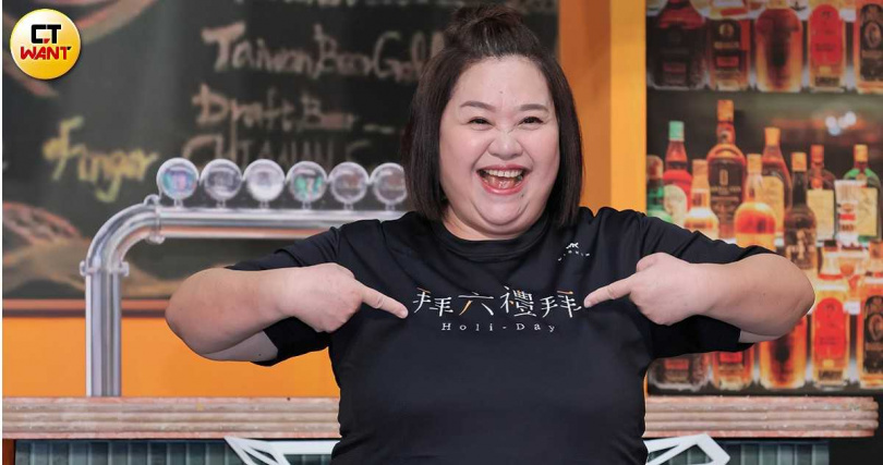 鍾欣凌透露陳大天在舞台劇現場的狀況。(圖/楊澍攝)