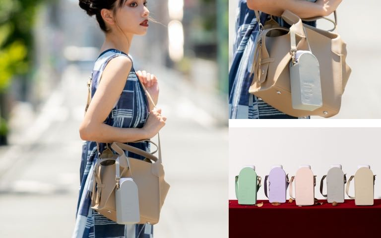 Wpc. POCHETTE TINY 傘+皮革包組合（圖／品牌提供）