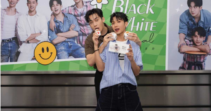 《黑白原來是真的》葛兆恩（右）、紀成澔「二搭」魅力持續攀升，人氣居高不下。（圖／結果娛樂提供）