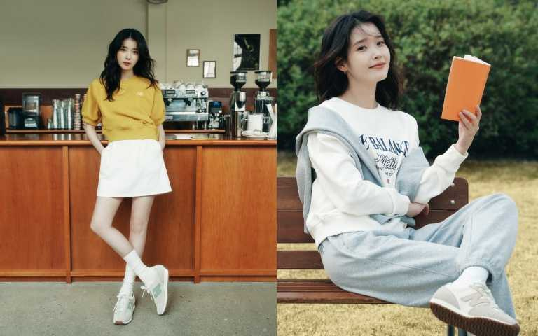 IU  演繹    New Balance 471 鞋款（圖／品牌提供）