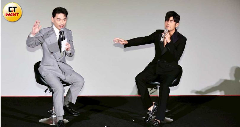 周杰倫邀請好友阿Ken擔任主持人。（圖／黃耀徵攝）