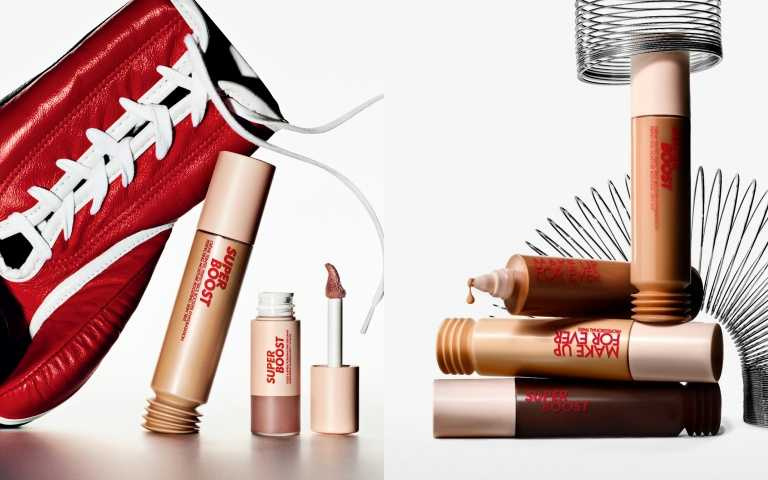 乳液質地＋智慧調色科技，零粉感上妝不卡紋，還能72H保濕，打造自然透亮底肌。MAKE UP FOR EVER SUPER BOOST 水嫩輕感美肌乳30ml/1,450元。（圖／品牌提供）