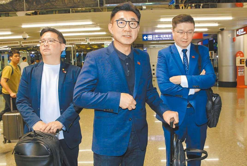 黃健豪、江啟臣、張智倫等三位國民黨立委結束立院訪問團訪美行程返台（圖／報系資料照）