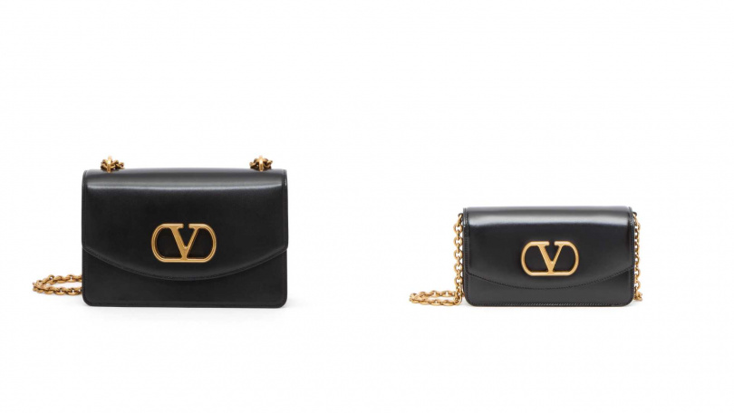 Valentino Garavani Vain 肩背包/140,000元,Valentino Garavani Vain手拿包/99,500元(圖/品牌提供)