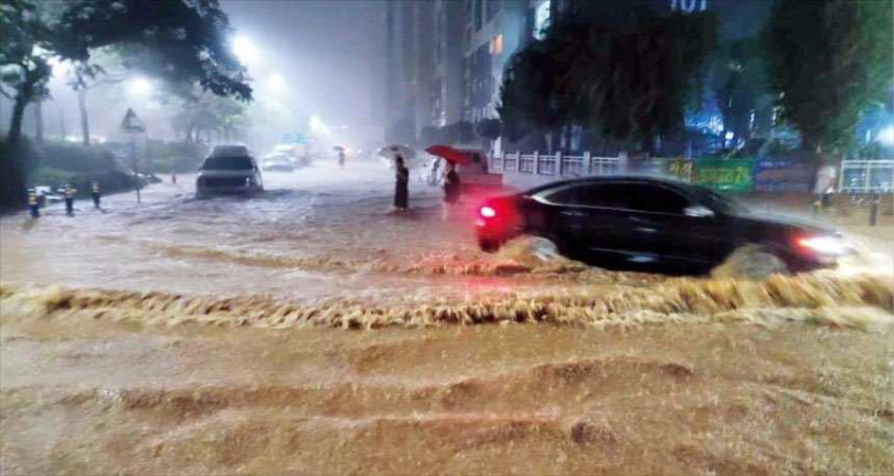務安暴雨成災。(圖/翻攝自社群網站X)