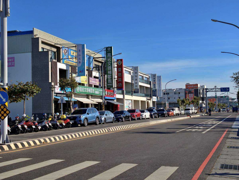 九份子重劃區內的生活機能逐漸完善。(圖/業者提供)