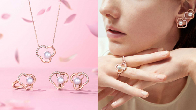 TASAKI chants 18K 櫻花金系列/121,000元-$175,000元。(圖/品牌提供)