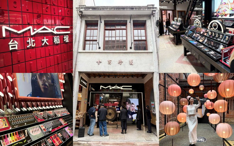 M.A.C大稻埕旗艦店每個角落都好有感覺。(圖/吳雅鈴攝)