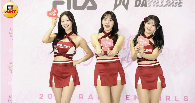 「韓援三本柱」廉世彬（右起）、河智媛、禹洙漢，今日首次正式與台灣媒體見面。（圖／侯世駿攝）